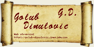 Golub Dinulović vizit kartica
